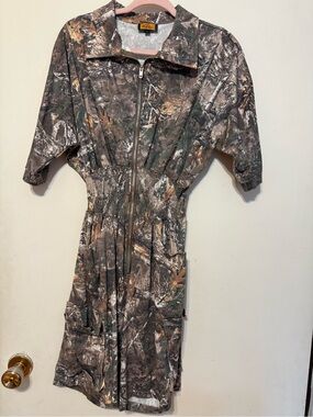 Realtree-Inspired Camouflage Zip Front Romper